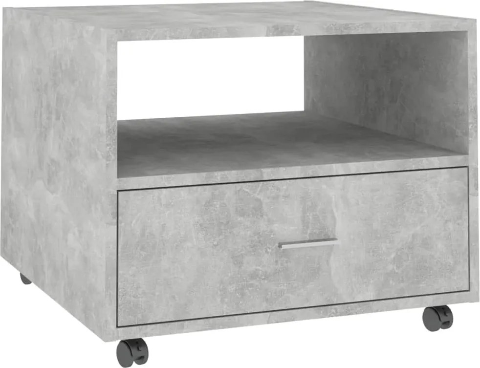 vidaXL betonszürke szerelt fa dohányzóasztal 55 x 55 x 40 cm