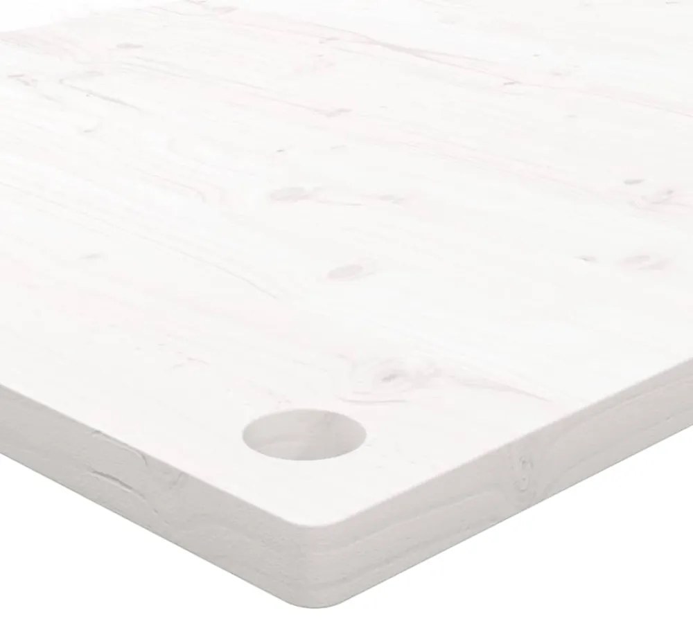 fehér tömör fenyőfa asztallap 110 x 55 x 2,5 cm