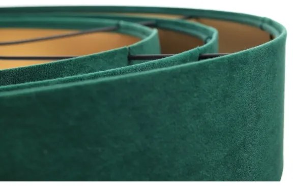 TRINITI lógcsillár 1xE27/60W/230V zöld/arany