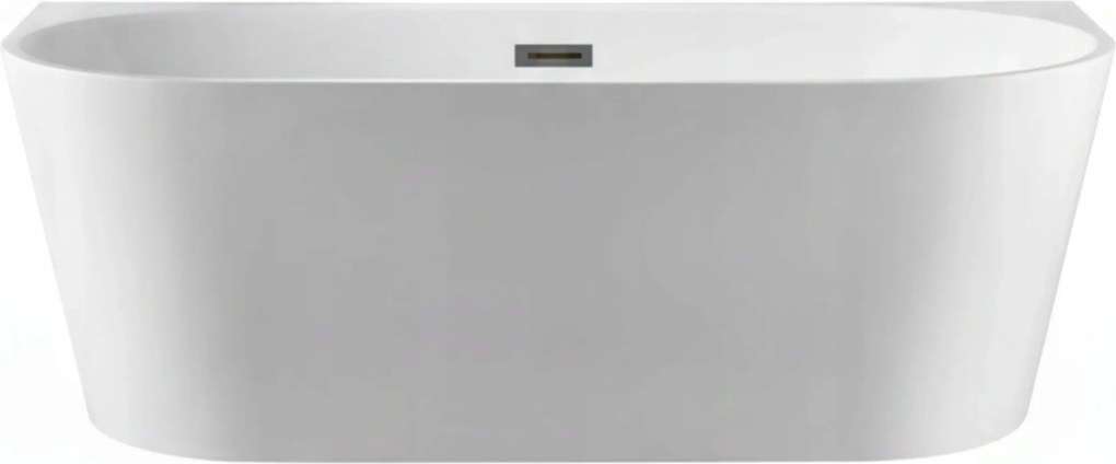 Balneo Szabadonálló Fali Kád Viva 150 x 75 cm Gun Metal Fedéllel