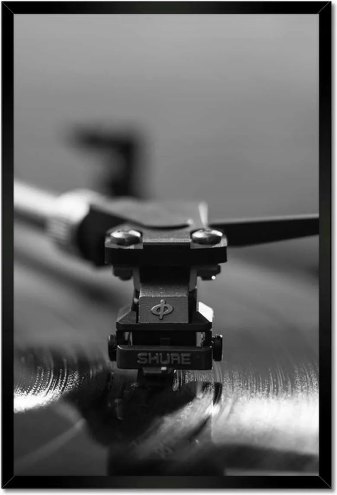 Poszterek keretben 40x60 Vinyl lemez Audio tű