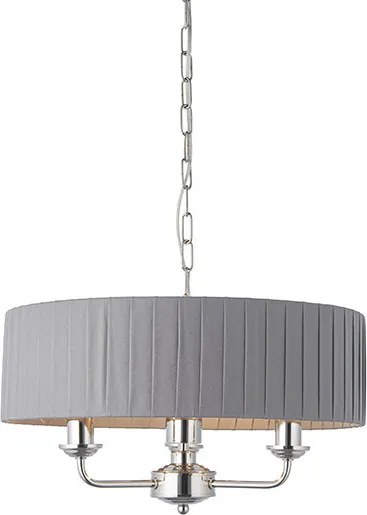 ENDON 94394 HIGHCLERE Ernyős Függesztett Lámpa Nickel-Nero, Faszén E14 IP20
