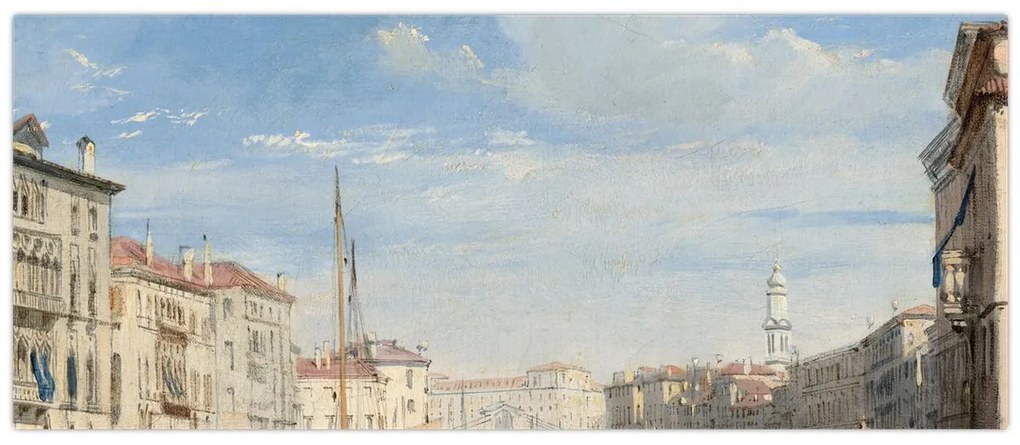 Kép - Richard Parkes Bonington, The Grand Canal, reprodukciók (120x50 cm)