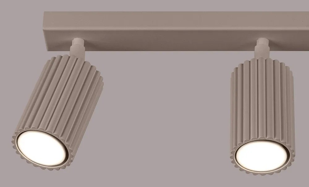 Szürkésbarna fém spotlámpa 6,5x45 cm Gleam – Sollux