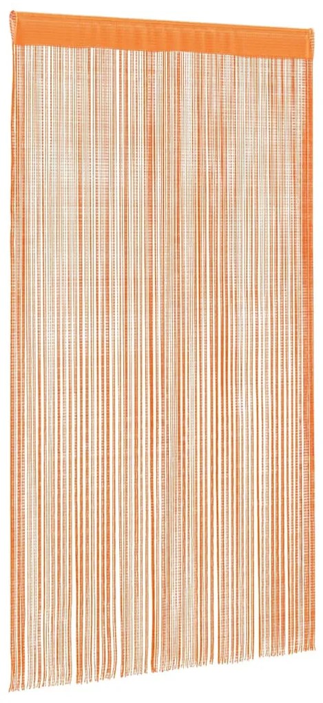 2 db narancssárga zsinórfüggöny 100 x 250 cm