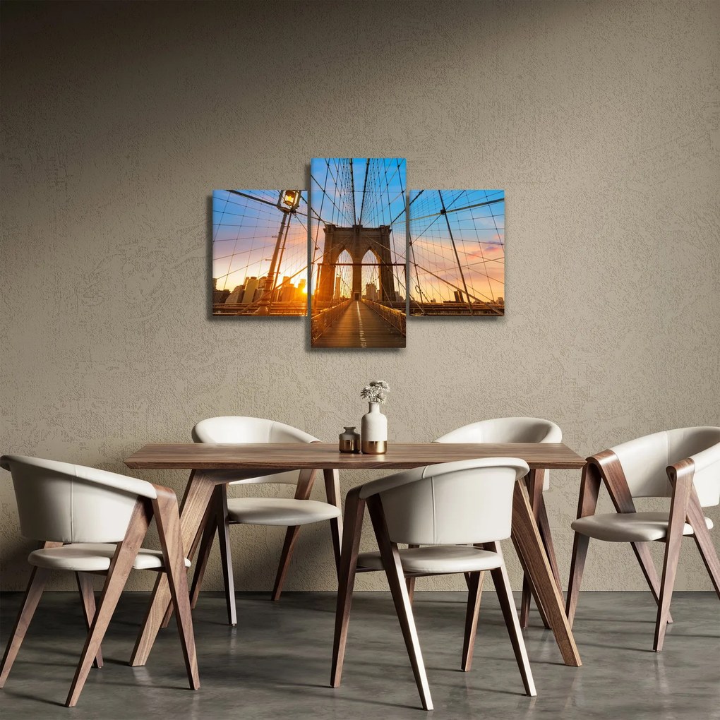 Kép - Brooklyn, híd, Manhattan, New York (90x60 cm)