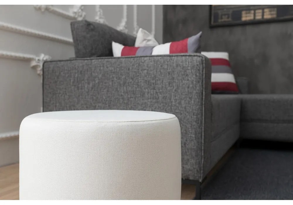 Fehér puff Silindir – Balcab Home