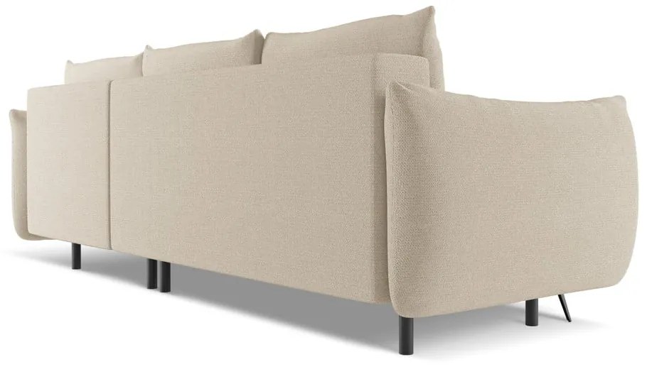 Bézs sarokkanapé (jobb oldali) Malie – Makamii