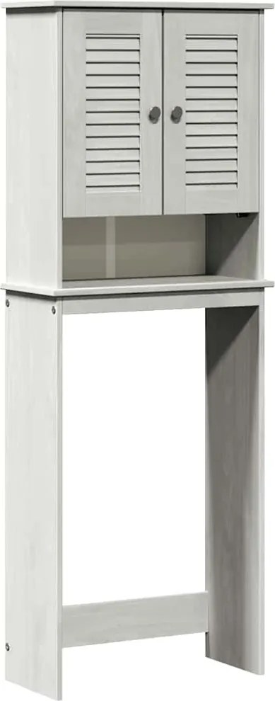 vidaXL WC Szekrény ajtóval VIGO Fehér és Antik Fehér 60 x 27 x 161 cm