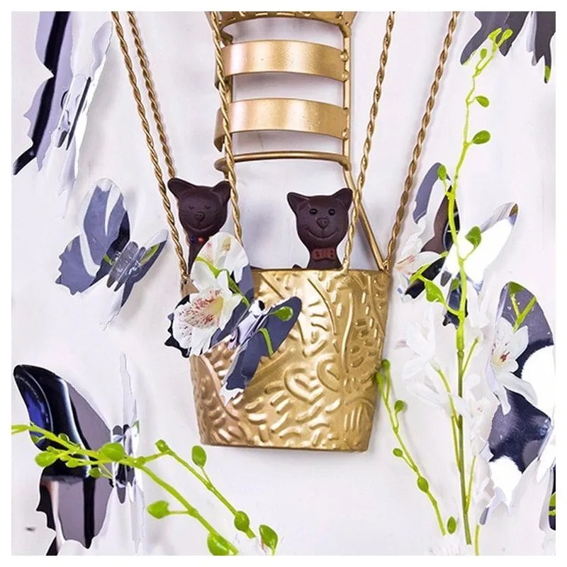 Mirror Butterflies 3D hatású 12 db-os falmatrica szett - Ambiance