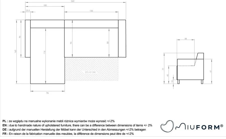 Világosszürke kinyitható-tárolóhelyes sarokkanapé Classy Sophie – Miuform