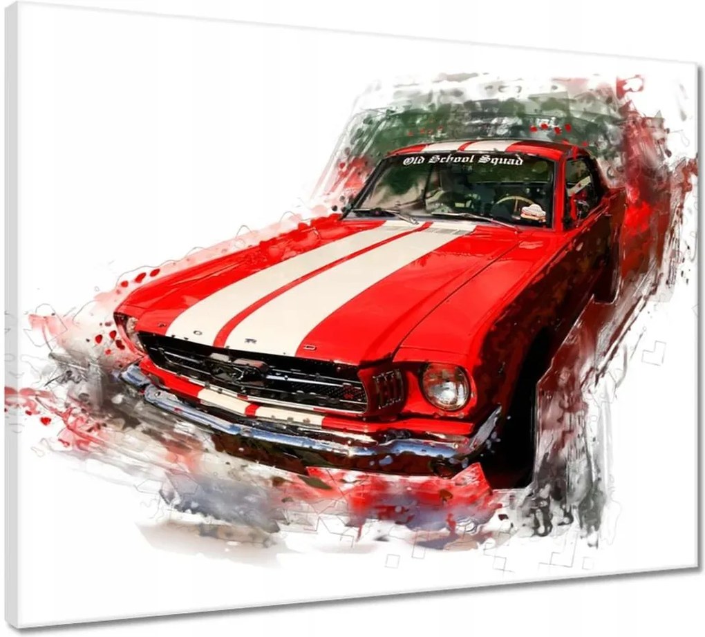 Vászonkép 50x40 Piros Ford Mustang