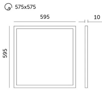 LED mennyezeti panel BALIS LED/40W/230V 4000K 59,5x59,5 cm