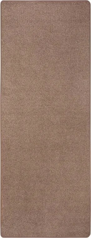 Futószőnyeg barna 80x300cm, folyosóra-előszobába rövid hajjal