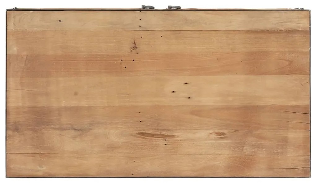 Tömör újrahasznosított fa dohányzóasztal 90 x 50 x 39 cm