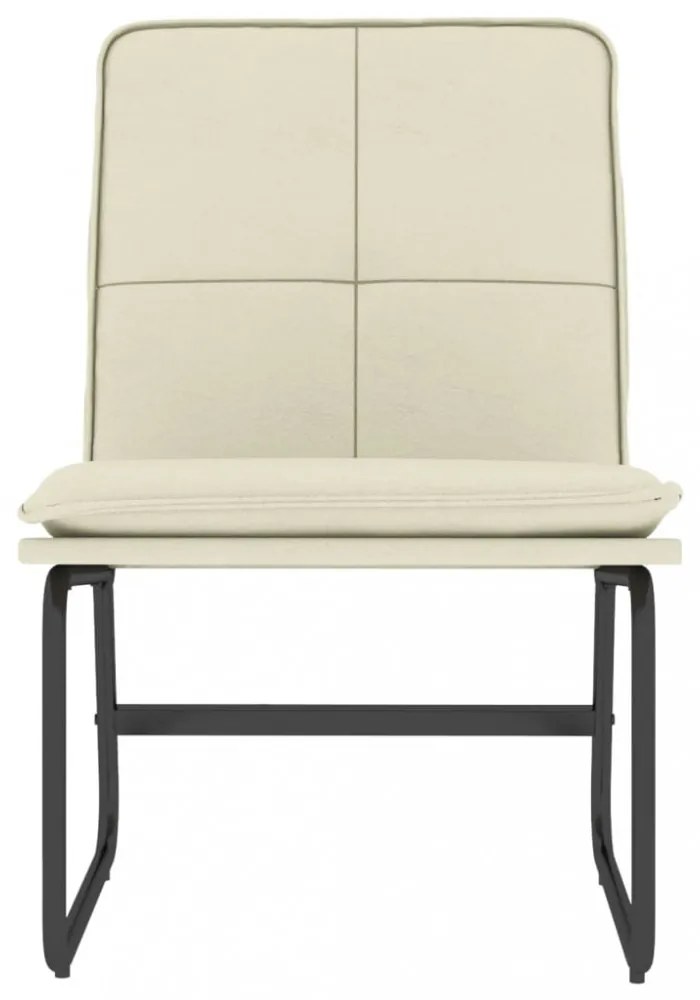 vidaXL krémszínű műbőr pihenőszék 54 x 75 x 76 cm