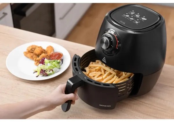 Sencor - Forró levegős sütő 3,5 l 1300W/230V fekete