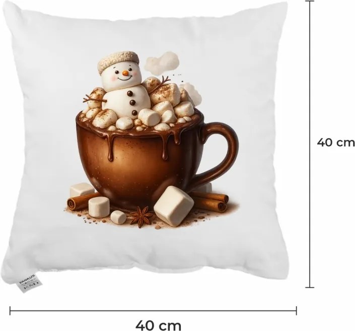 EMI Choco karácsonyi díszpárna 40x40 cm