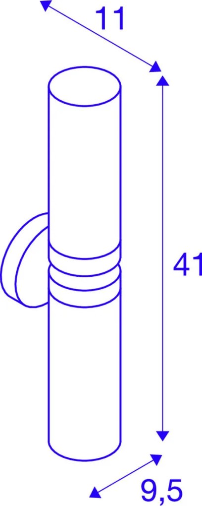 SLV WL 1002229 Fali lámpa 2x40W/E14 IP44
