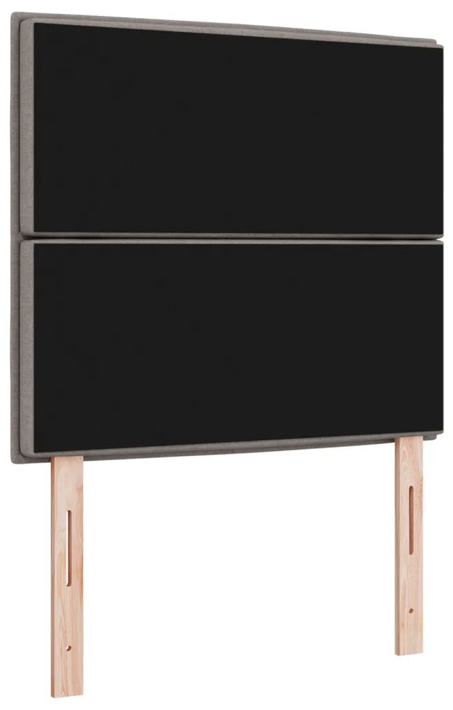 LED Fejtámla Vonalak Dizájn Taupe 80 cm Szövet