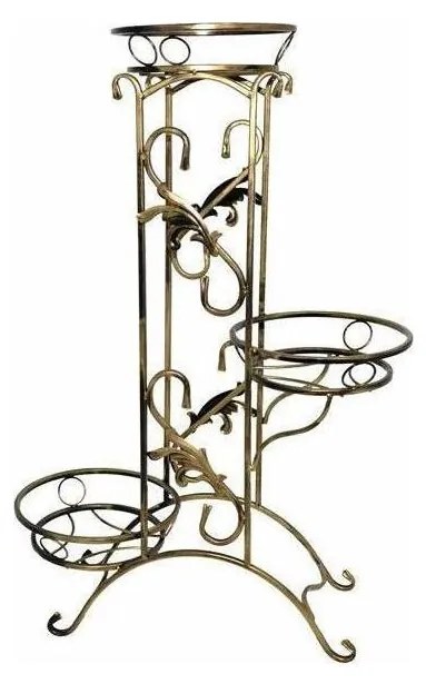 Virágállvány 90x65 cm arany