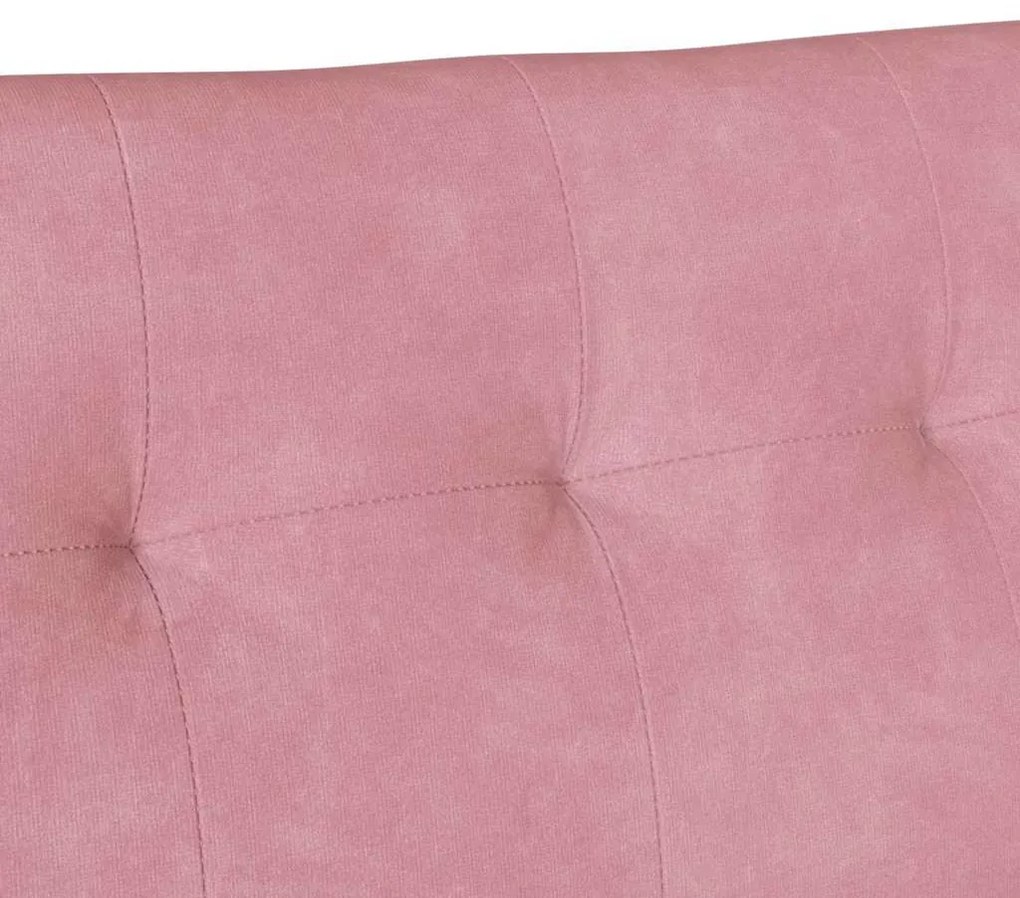 Chesterfield Pad Rózsaszín 112 x 65,5 x 75 cm Bársony