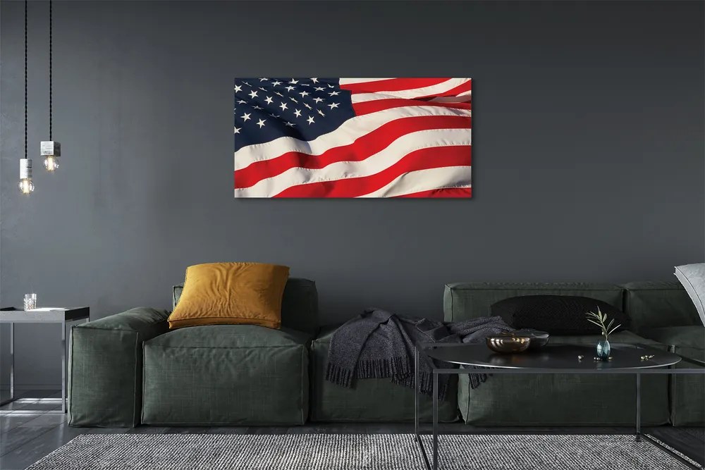 Canvas képek Amerikai zászló 100x50 cm