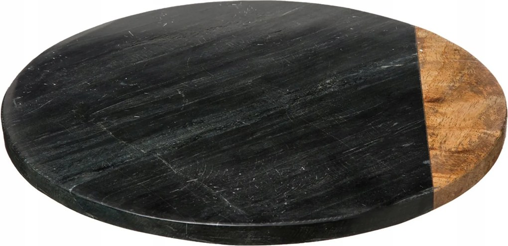 Geom Hygge Márvány Forgótálca Fekete 30 cm