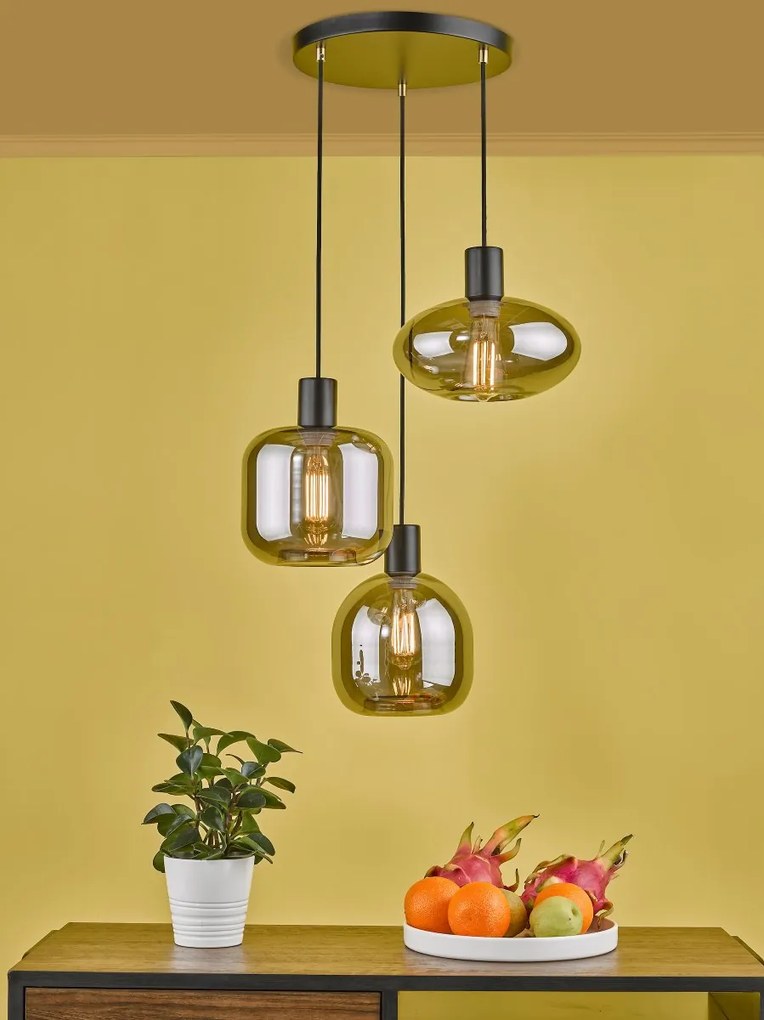 Dar Lighting modern függeszték aiden füstös daraid0310