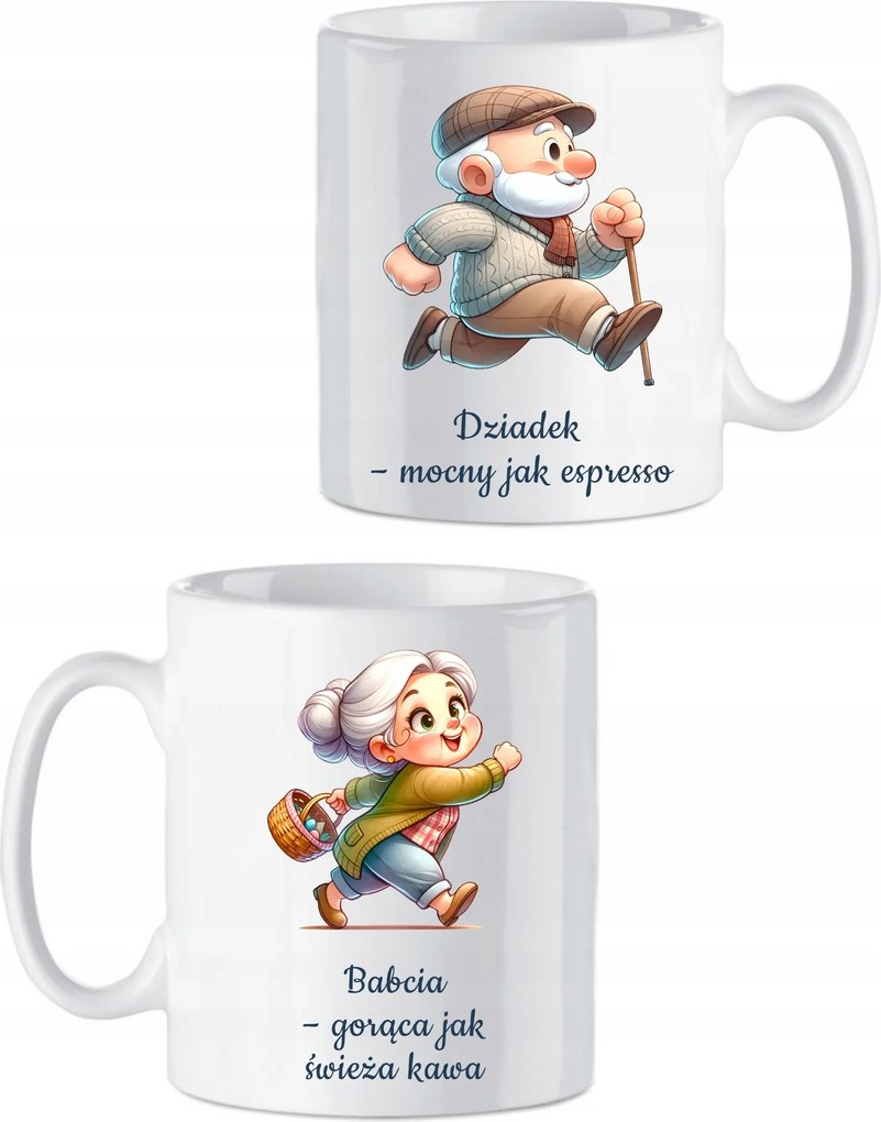 Bögrék nagyszülőknek Nagymama napja Nagymama, mint kávé Nagypapa, mint eszpresszó
