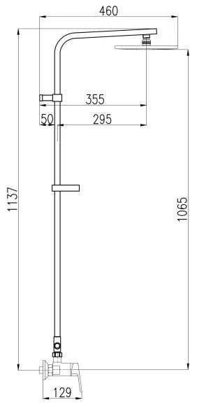 RAV Slezák CO182.5/6 - COLORADO zuhanyszett csapteleppel, fényes króm