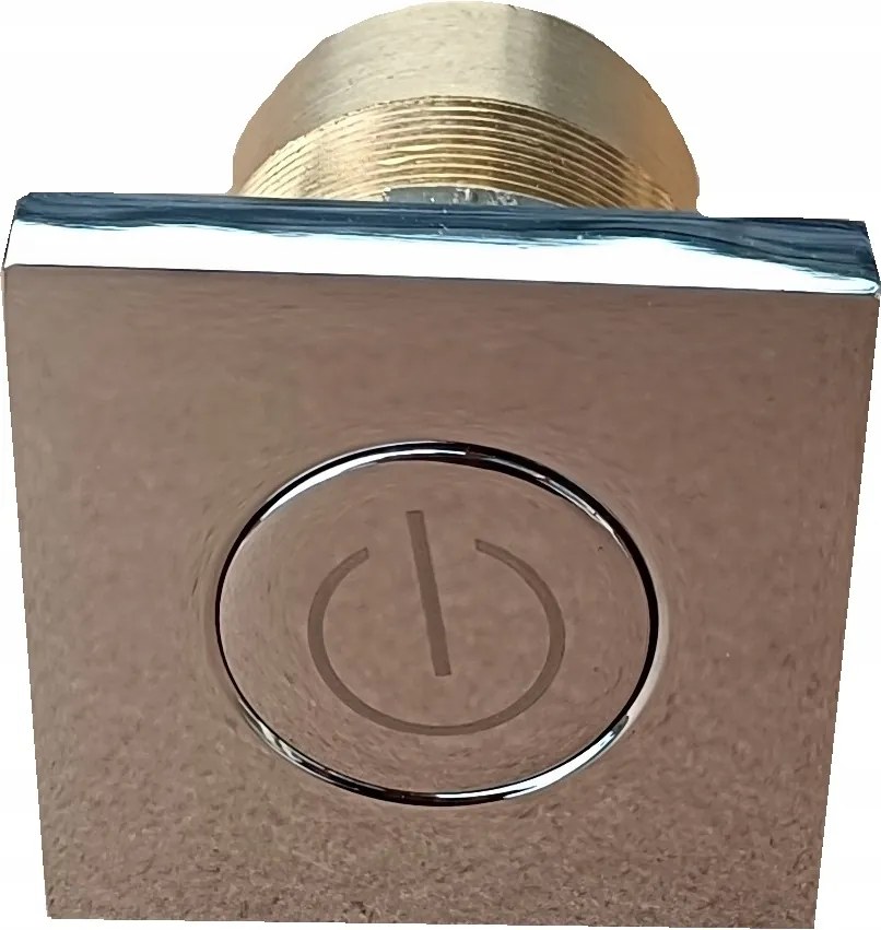 Négyzet Alakú sárgaréz pneumatikus nyomógomb kádszivattyú darálóhoz Lapos P28