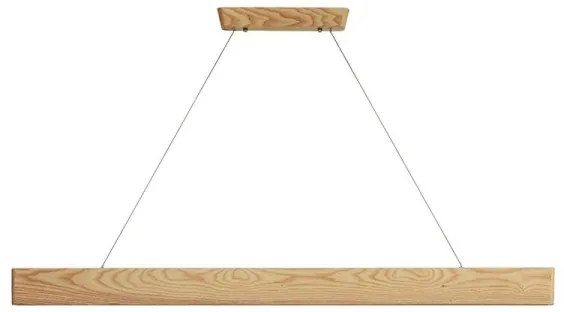 LED Csillár zsinóron LED/22W/230V 4000K 120 cm kőris/tömör fa