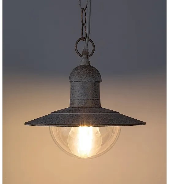 Brilagi - Kültéri függeszték MOLDE 1xE27/60W IP44 fehér/patina