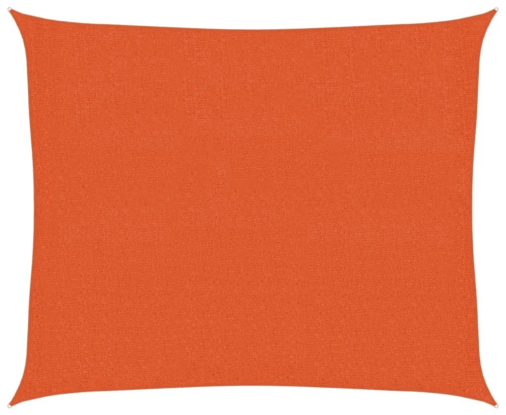 narancssárga HDPE napvitorla 160 g/m² 2,5 x 3 m