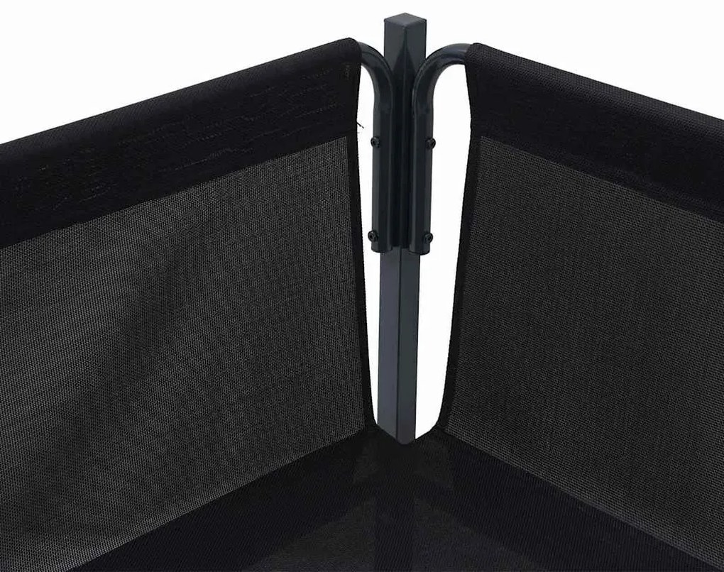 Kerti Kanapé Szett párnával 4 pcs Antracit Acél