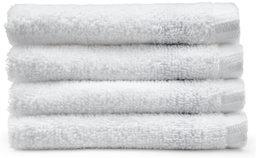 Fehér gyorsan száradó pamut törölköző szett 4 db-os 30x30 cm Quick Dry – Catherine Lansfield