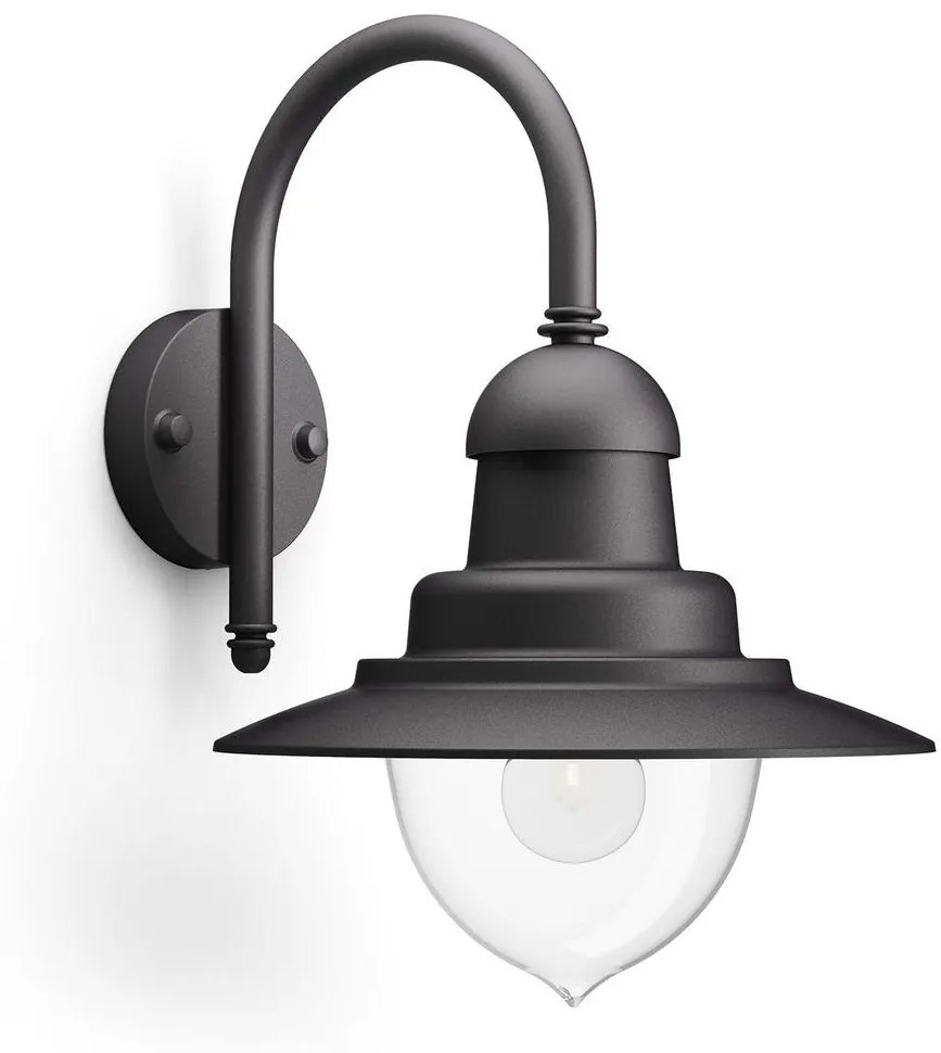 Philips 01652/30/PN - Kültéri fali lámpa RAINDROP 1xE27/60W/230V IP44