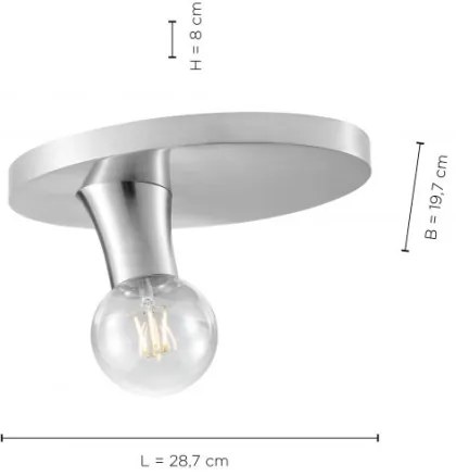 JUST LIGHT. 14777-55 - Mennyezeti lámpa TURN ME 1xE27/60W/230V króm