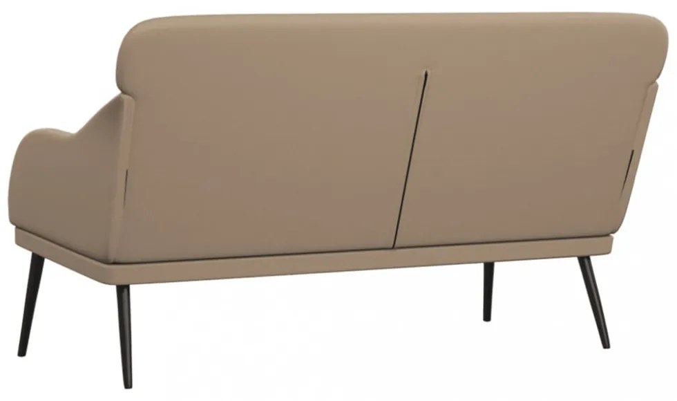 vidaXL kávészínű műbőr pad 110 x 76 x 80 cm