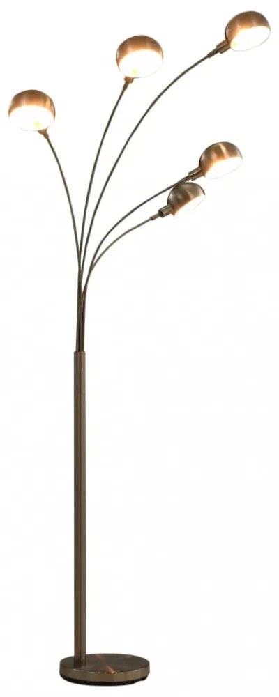 ezüst állólámpa 200 cm 5 db E14 típusú foglalattal