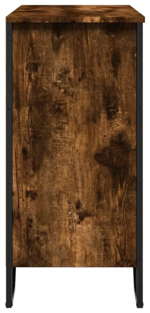sonoma tölgy színű szerelt fa tálalószekrény 78 x 35,5 x 74,5cm