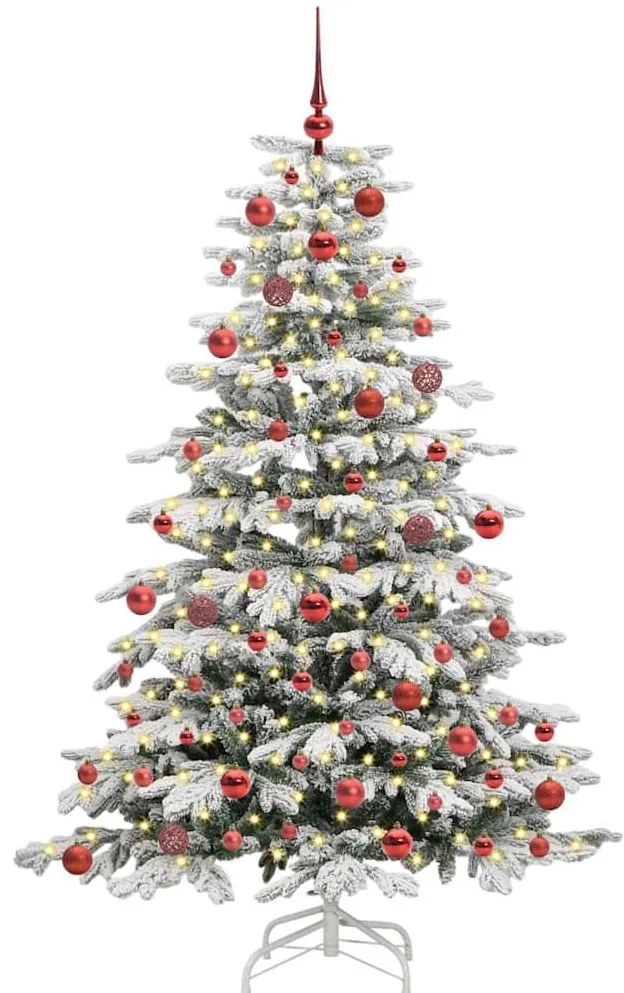 Műanyag Hajtogatós Karácsonyfa Fehér 180 cm PE és PVC