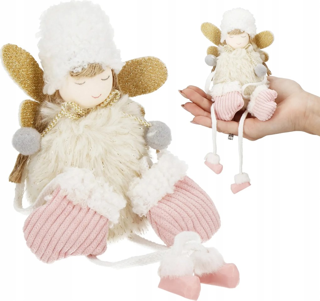 Angyal Dísz, Karácsonyfa Dísz, 24cm Lány Baba Karácsonyfa Dísz