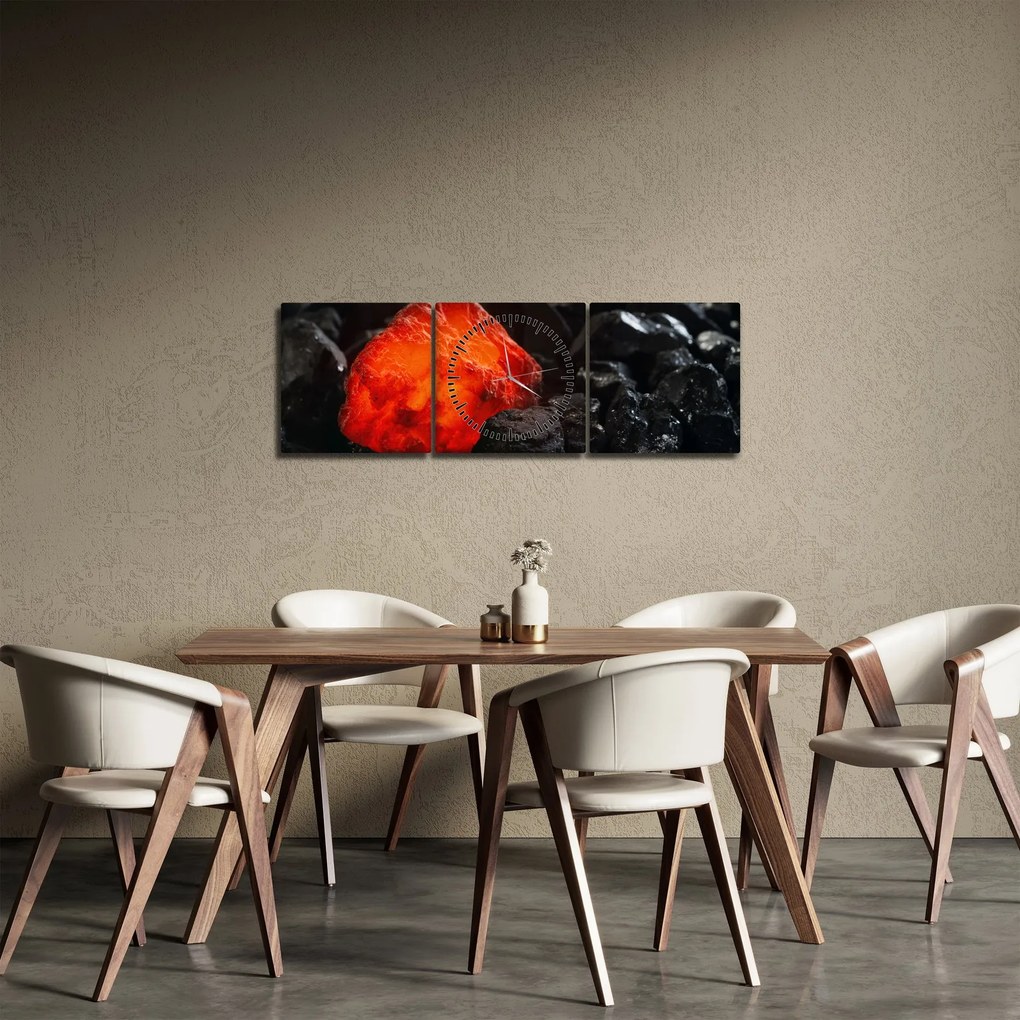 Kép - Izzó ásvány (órával) (90x30 cm)