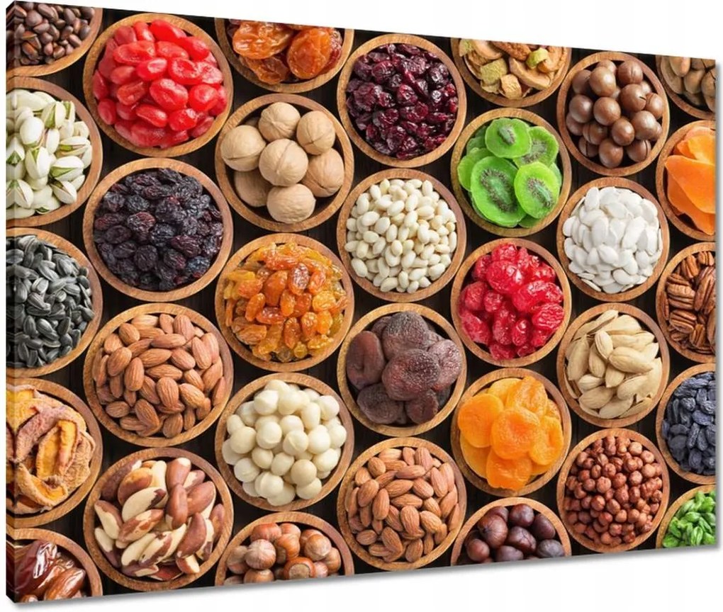 Vászonkép 80x60 Bakalie és dió