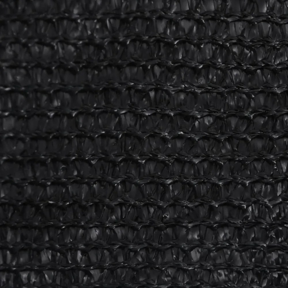 fekete HDPE napvitorla 160 g/m² 4,5 x 4,5 x 4,5 m