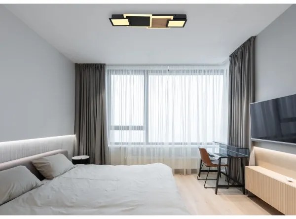 Globo 67279-30 - LED mennyezeti lámpa CAROLINE LED/30W/230V bézs/fekete