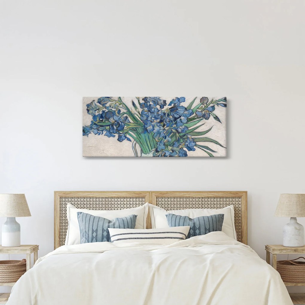 Kép - Vincent van Gogh, Irises, reprodukciók (120x50 cm)