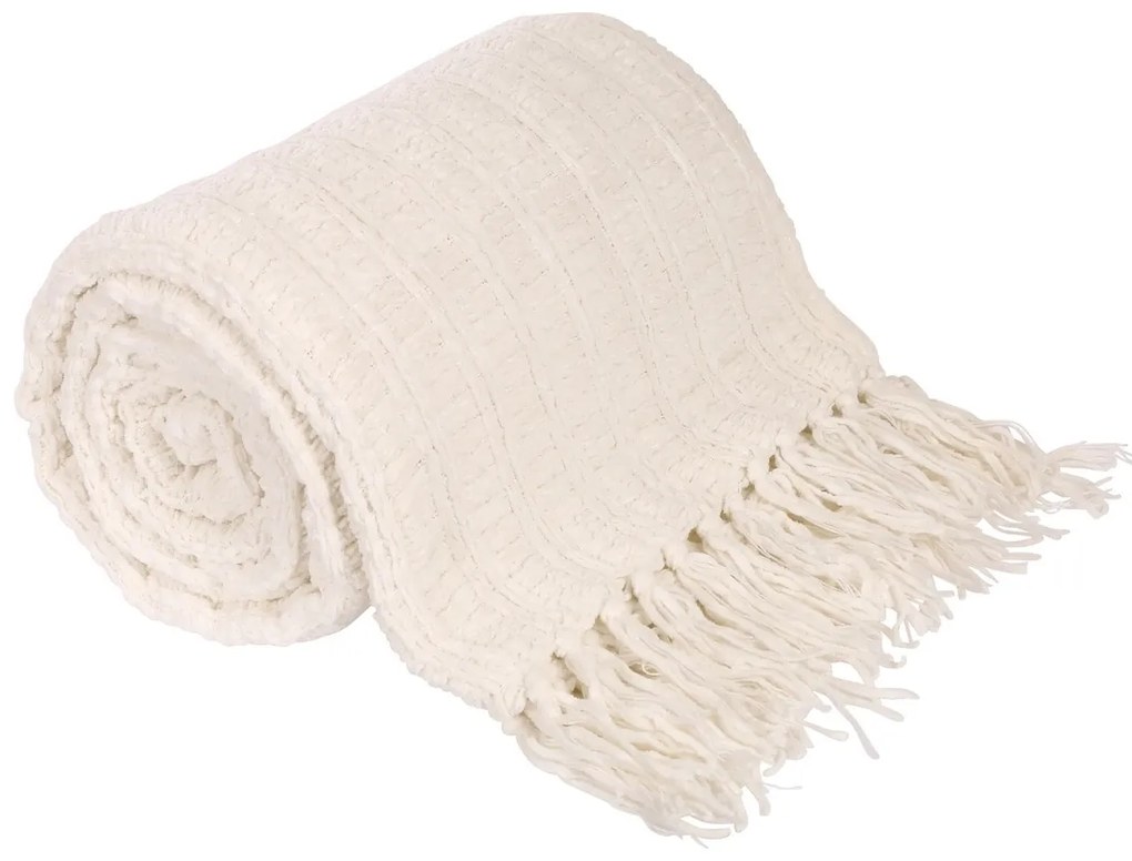 Emma krém színű takaró, 150 x 200 cm